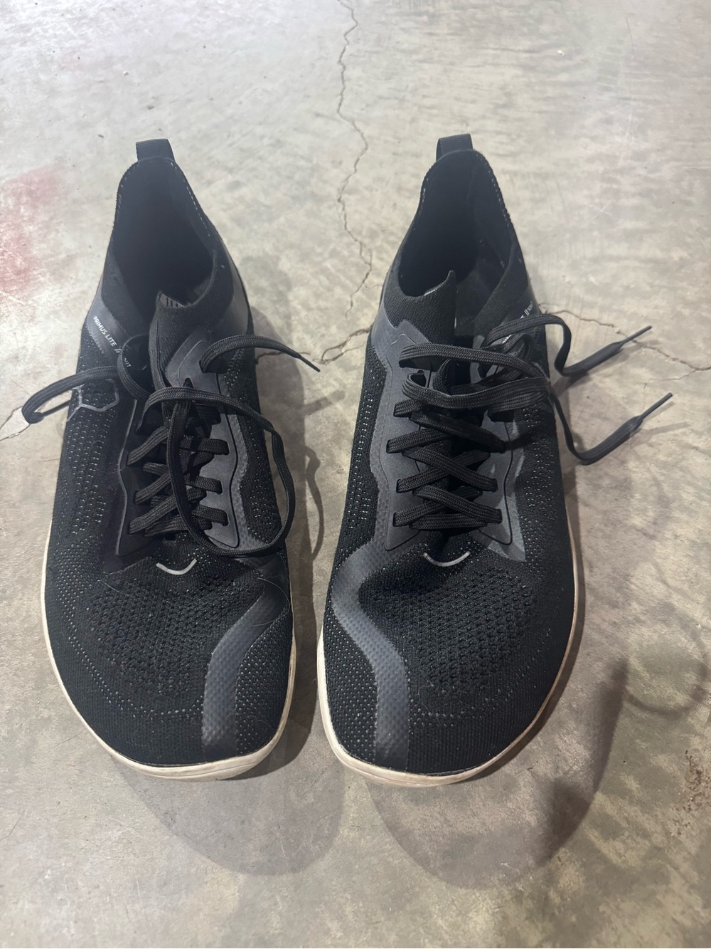 Vivo Barefoot Black Knit Minimalist Athletic Shoes